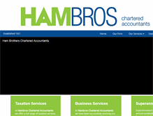 Tablet Screenshot of hambros.com.au